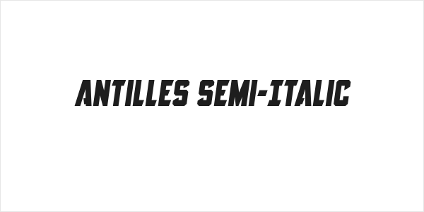 Antilles Semi-Italic Logo