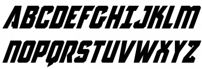 Antilles Super-Italic 字体 大写