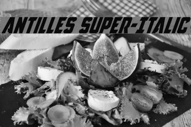 Antilles Super-Italic Font examples