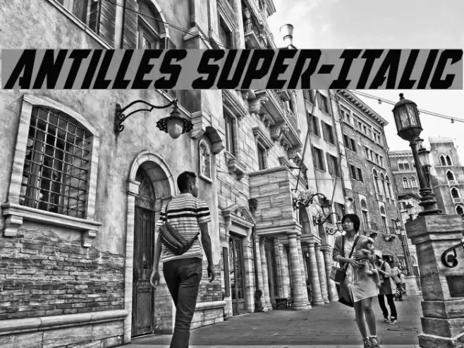 Antilles Super-Italic Font examples