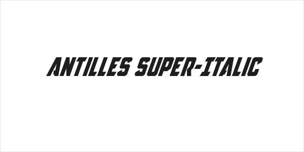 Antilles Super-Italic Logo