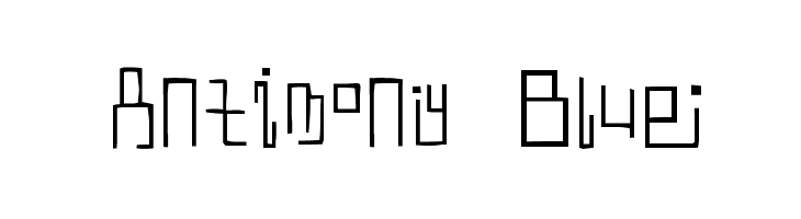 Antimony Blue Schriftart