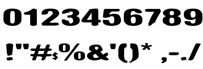 Antimony Funk Font OTHER CHARS