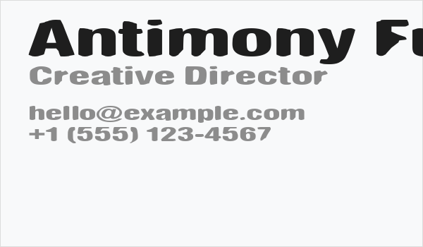 Antimony Funk Business Card
