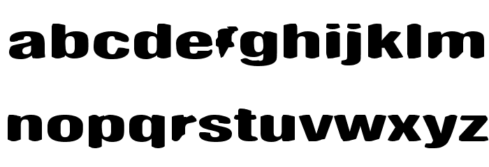 Antimony Funk Font LOWERCASE
