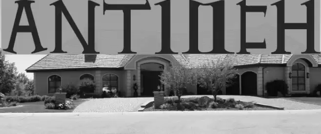 Antioch Font examples