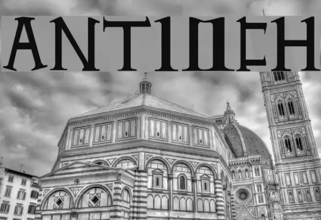 Antioch Font examples