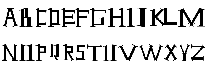 Antioch Font LOWERCASE