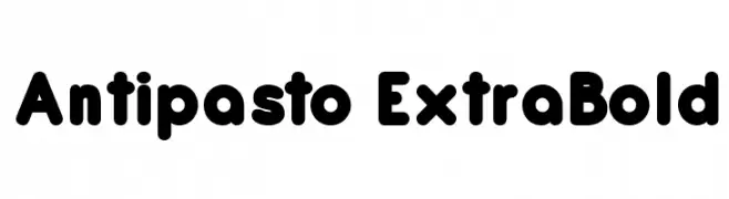 Antipasto ExtraBold  免费字体下载