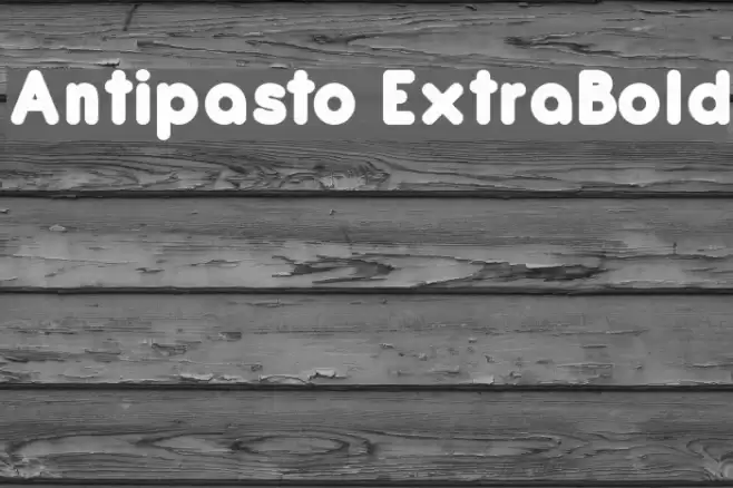 Antipasto ExtraBold  examples