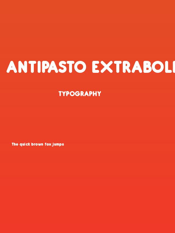 Antipasto ExtraBold Poster