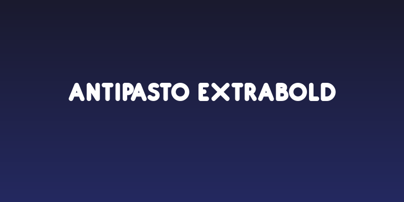 Antipasto ExtraBold Social Header