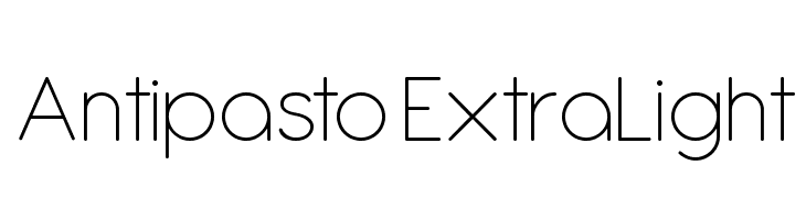 Antipasto ExtraLight Font