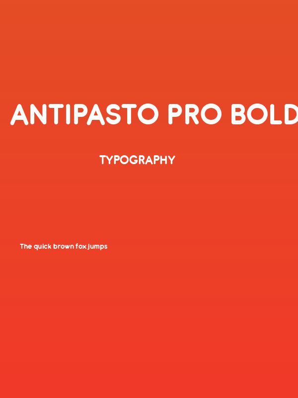 Antipasto Pro Bold Poster
