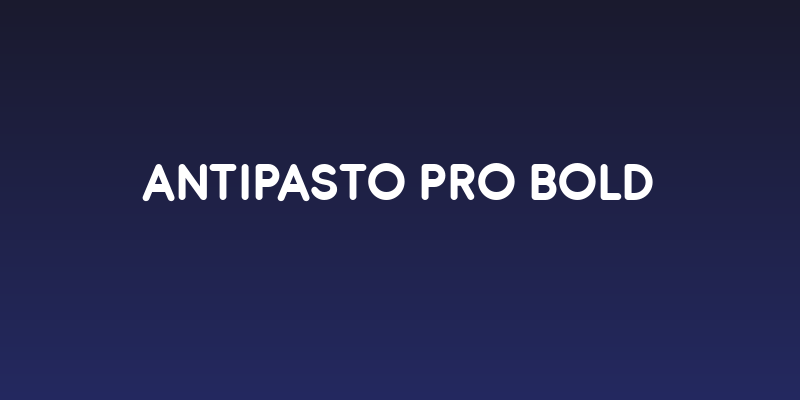 Antipasto Pro Bold Social Header