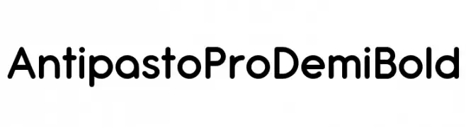 Antipasto Pro DemiBold  免费字体下载