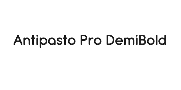 Antipasto Pro DemiBold Logo