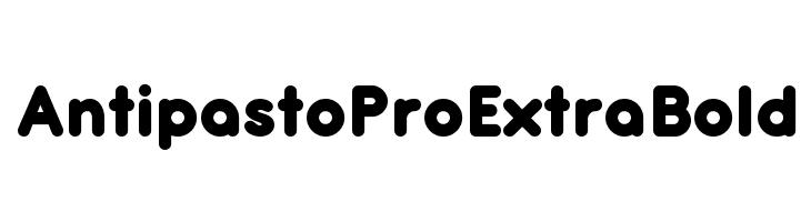 Antipasto Pro ExtraBold Schriftart
