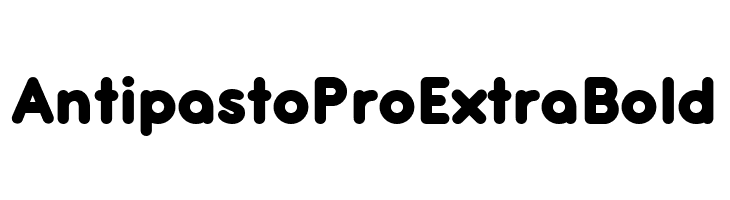 Antipasto Pro ExtraBold  免费字体下载