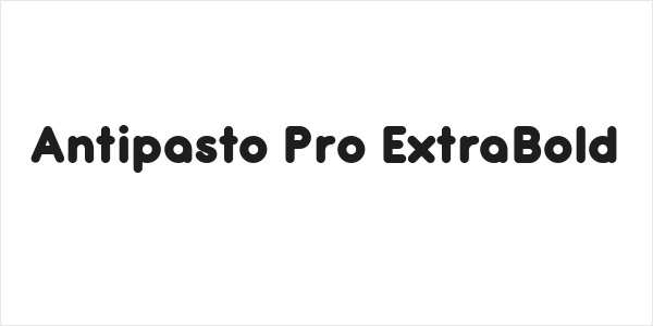 Antipasto Pro ExtraBold Logo