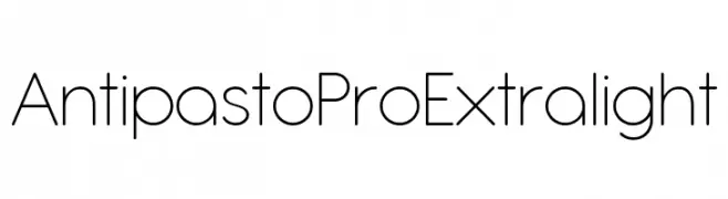 Antipasto Pro Extralight  Free Fonts Download