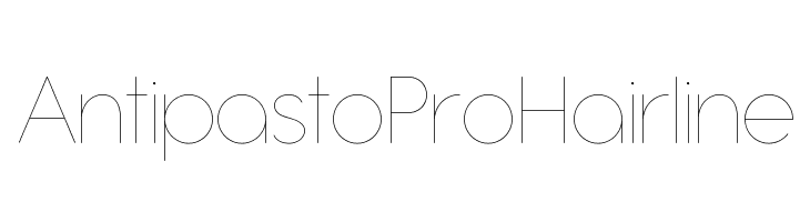 Antipasto Pro Hairline Schriftart