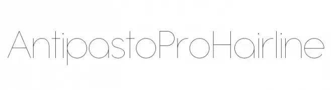 Antipasto Pro Hairline  Free Fonts Download