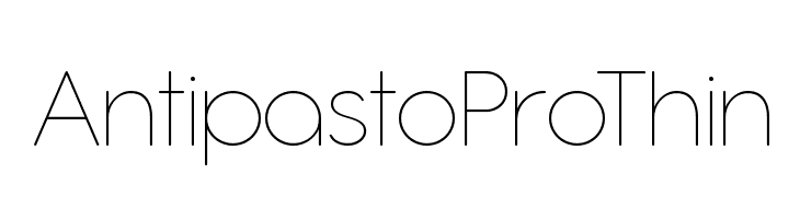 Antipasto Pro Thin Schriftart