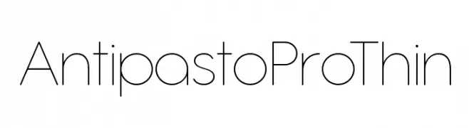 Antipasto Pro Thin  Free Fonts Download