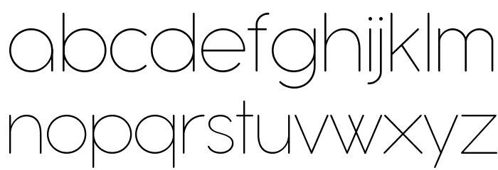 Antipasto Pro Thin Font LOWERCASE