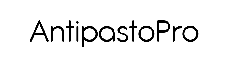 Antipasto Pro  Frei Schriftart Herunterladen