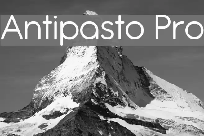 Antipasto Pro Font examples