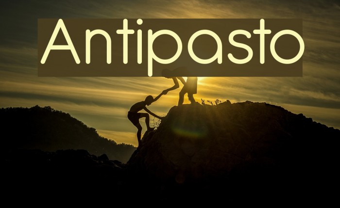 Antipasto Font examples