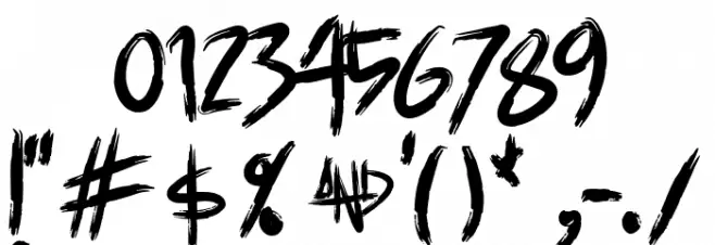 Antipathic Schriftart Anderer Schreiben