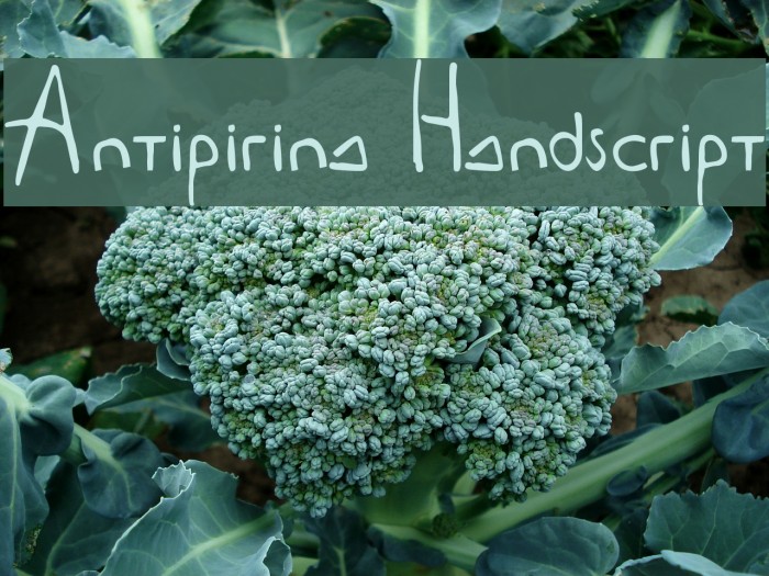 Antipirina Handscript Font examples