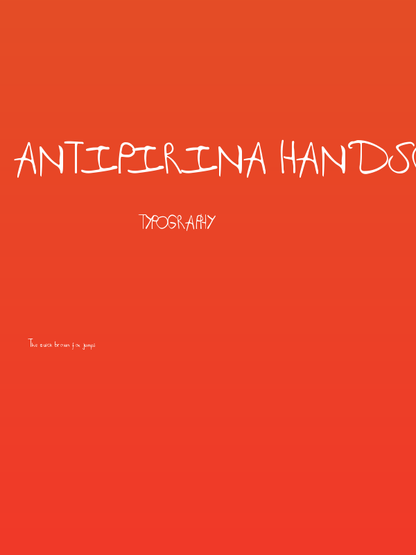 Antipirina Handscript Poster