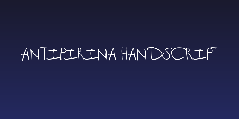 Antipirina Handscript Social Header