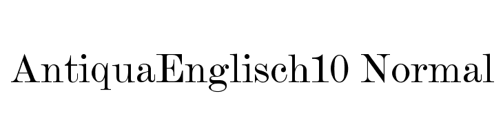 AntiquaEnglisch10 Normal  フリーフォントのダウンロード