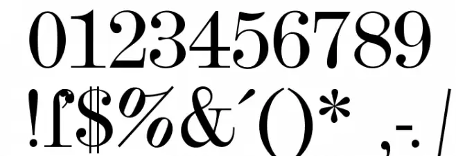 AntiquaEnglisch10 Normal Font OTHER CHARS