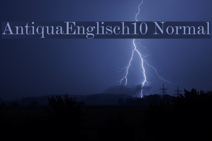 AntiquaEnglisch10 Normal Font examples