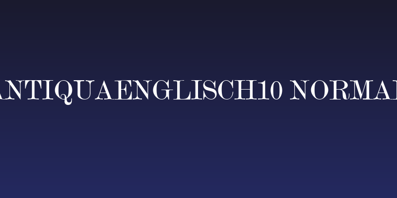 AntiquaEnglisch10 Normal Social Header