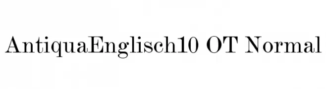 AntiquaEnglisch10 OT Normal  Fuentes Gratis Descargar