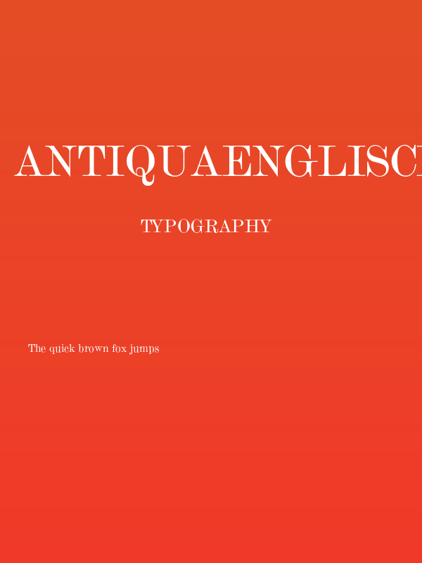 AntiquaEnglisch10 OT Normal Poster