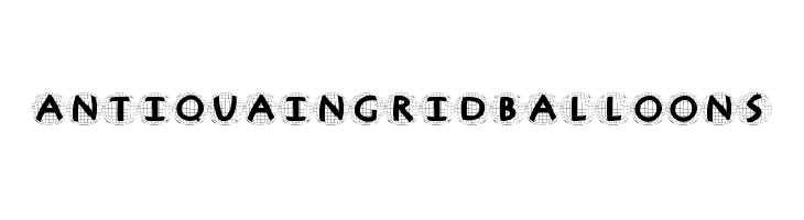 AntiquaInGridBalloons  Free Fonts Download