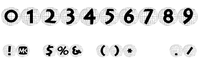AntiquaInGridBalloons Font OTHER CHARS