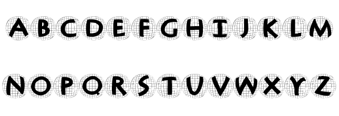 AntiquaInGridBalloons Font LOWERCASE