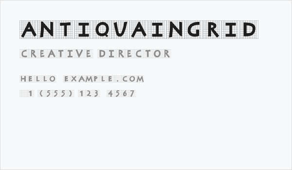 AntiquaInGrid Business Card