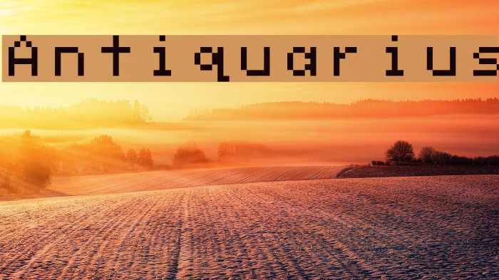 Antiquarius Font examples