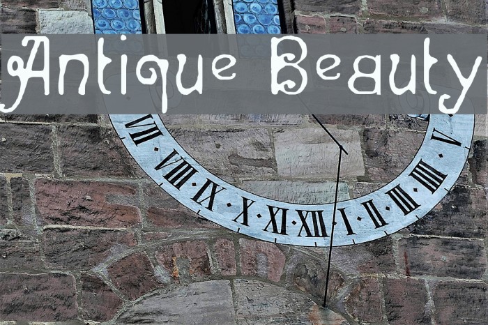 Antique Beauty फ़ॉन्ट examples
