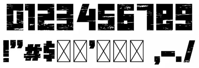 Antique Bold Font OTHER CHARS